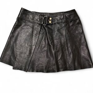 Black Leather Skirt